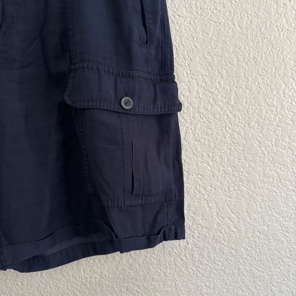 Soft Surroundings Cargo Shorts Elastic Waist Navy Blue Women's Size XL - Picture 8 of 9